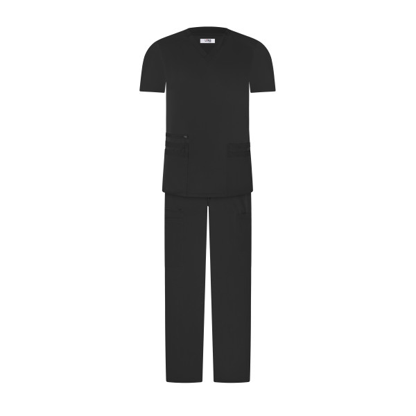 Temperature Scrub Set - Black / Negro
